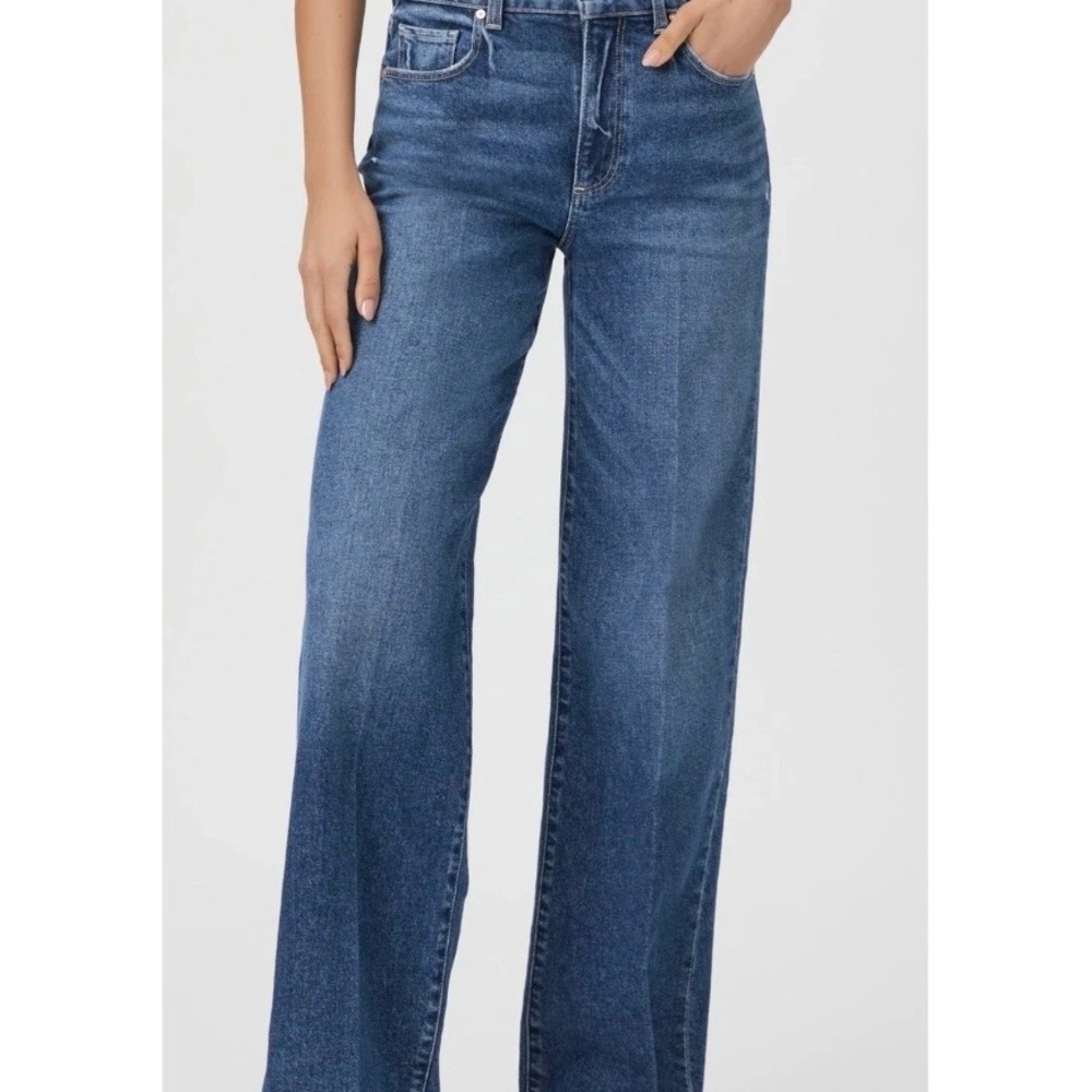NWT PAIGE Dark Blue Straight Leg Jeans